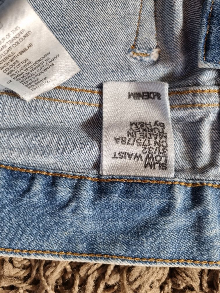 Spodnie męskie jeans H&M