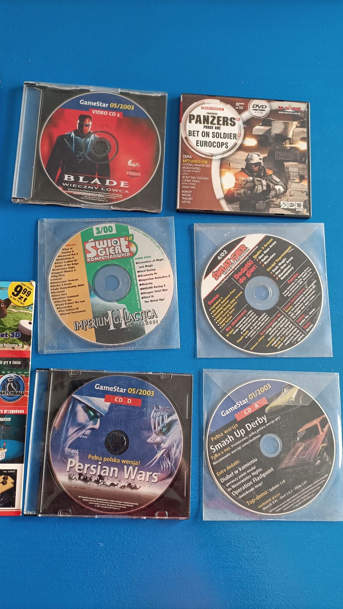 Gry pc blade, panzers, smash up derby, persian wars i inne