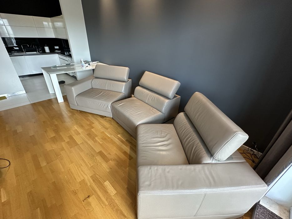 Kler wypoczynek skórzany  3-1