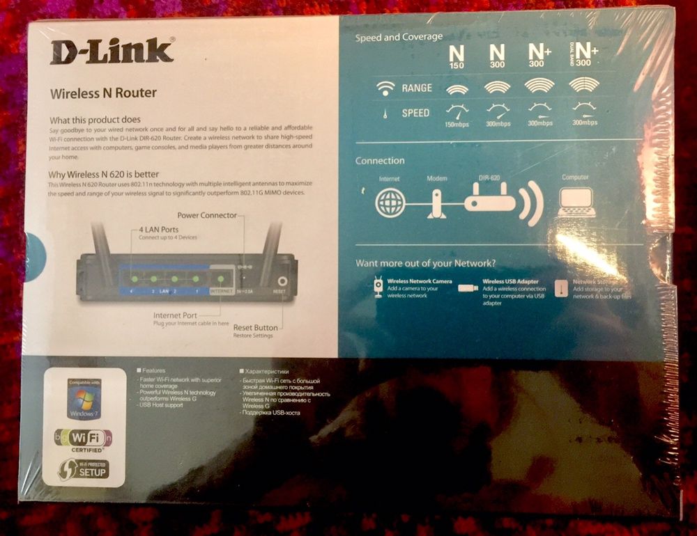 Роутер D-Link DIR-620 • Wi-Fi Роутер • вай-фай роутер