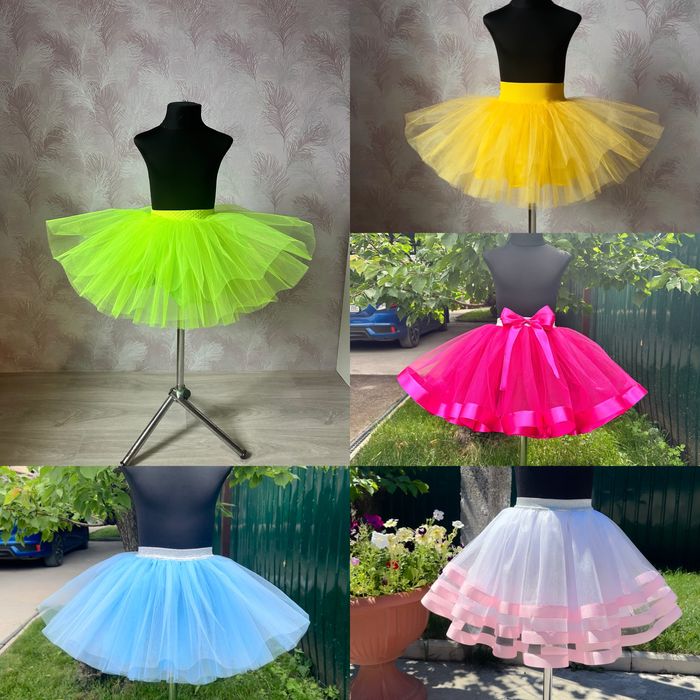 Фатинова спідниця в наявності червона рожева льодяник блакитна біла