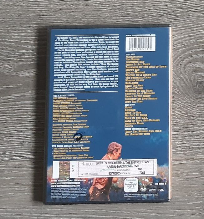 DVD Bruce Springsteen & The E-street Band - Live in Barcelona - Novo