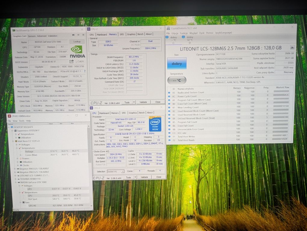 Komputer stacjonarny PC Intel Xeon NVIDIA GTX1080 SSD 16GB RAM