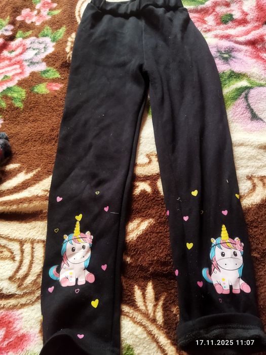 Теплі лосіни на дівчинку 134-140р