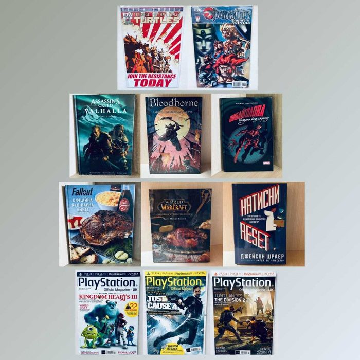 Ігрова література, Audio CD, Video-диски, DVD / BD