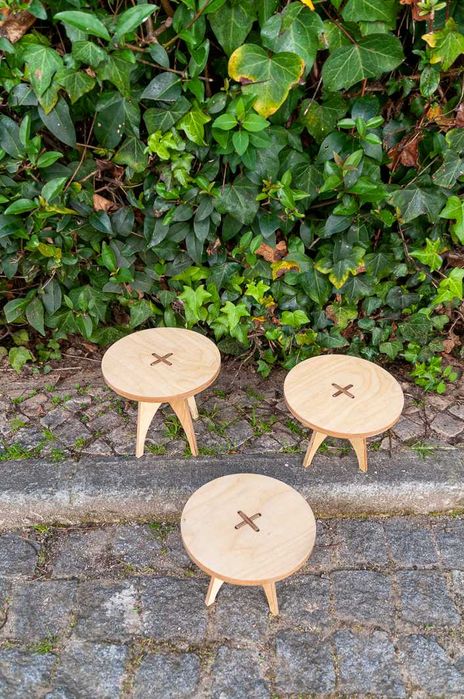 Floreiras em contraplacado bétula