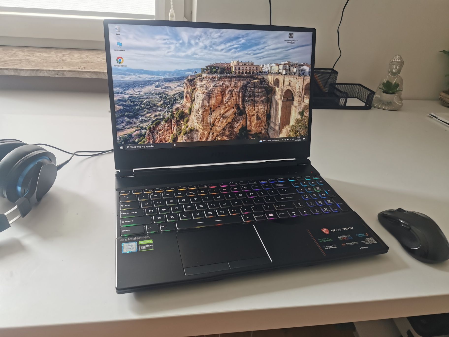 Laptop Gamingowy MSI GL65 LEOPARD GTX1650 SSD+HDD 120HZ 8GB RAM RGB