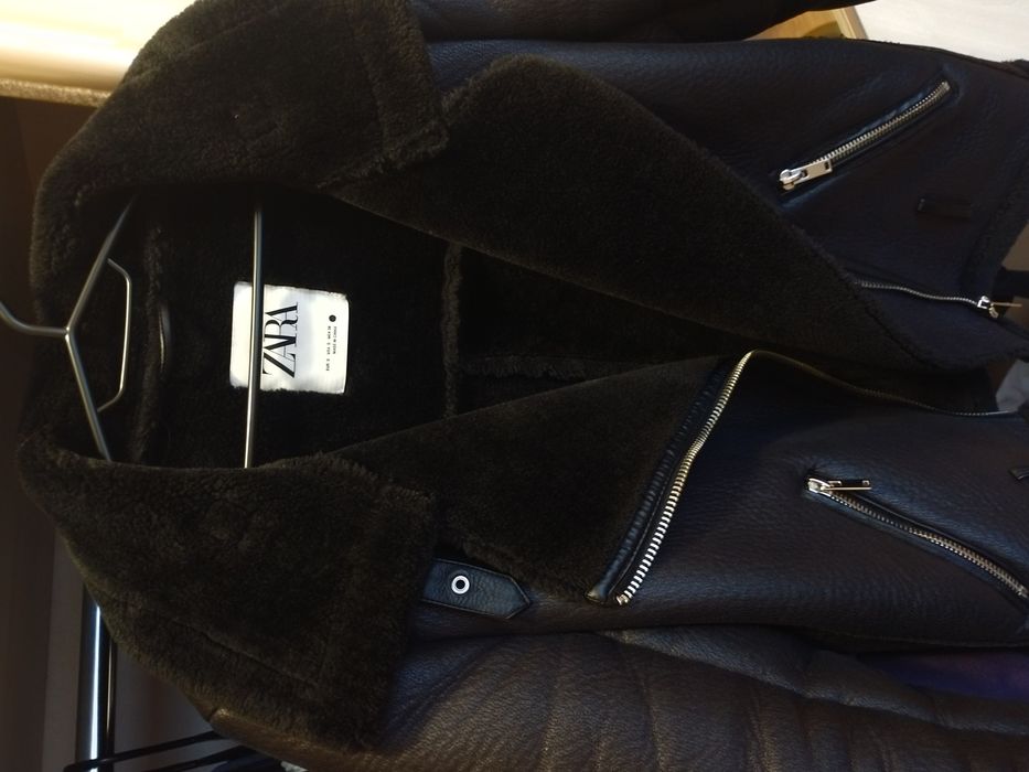 Куртка дубленка zara S