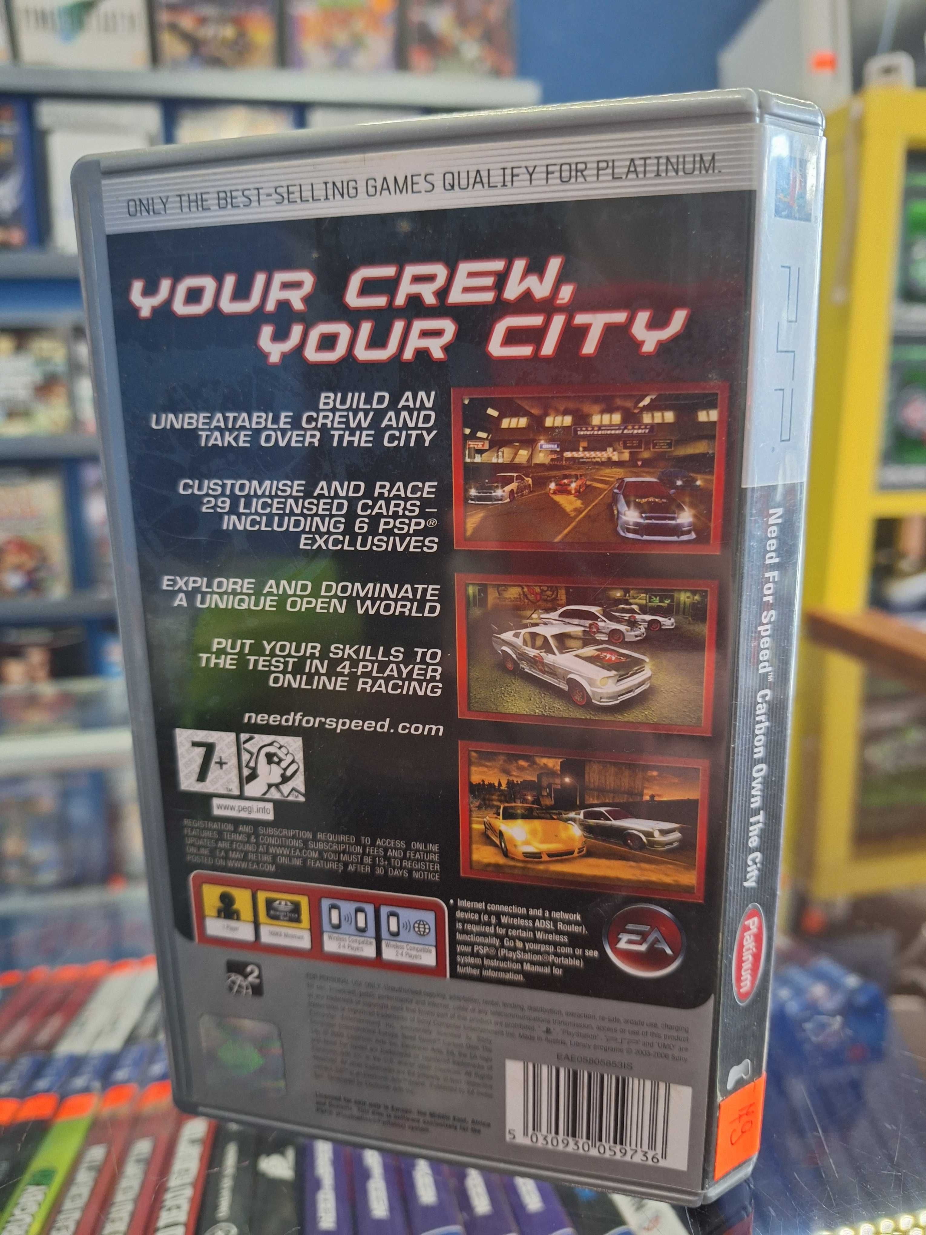 Need For Speed Carbon Own The City PSP, BDB, Sklep Centrum Grania