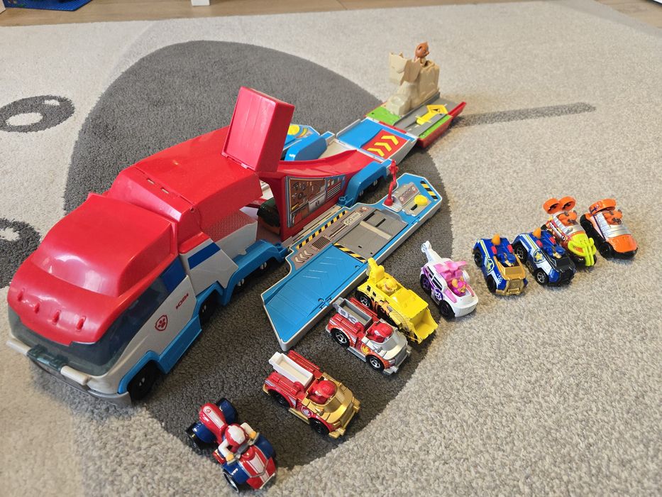 Mega zestaw pisi patrol pojazdy baza patrolowiec