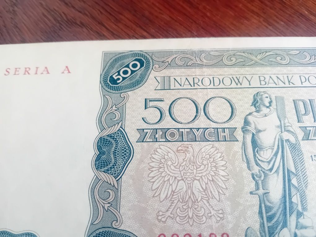 500 zł 1947 rok Seria A