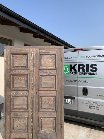 Drzwi zewnętrzne drewniane nowe zabytkowe postarzane Cała Polska