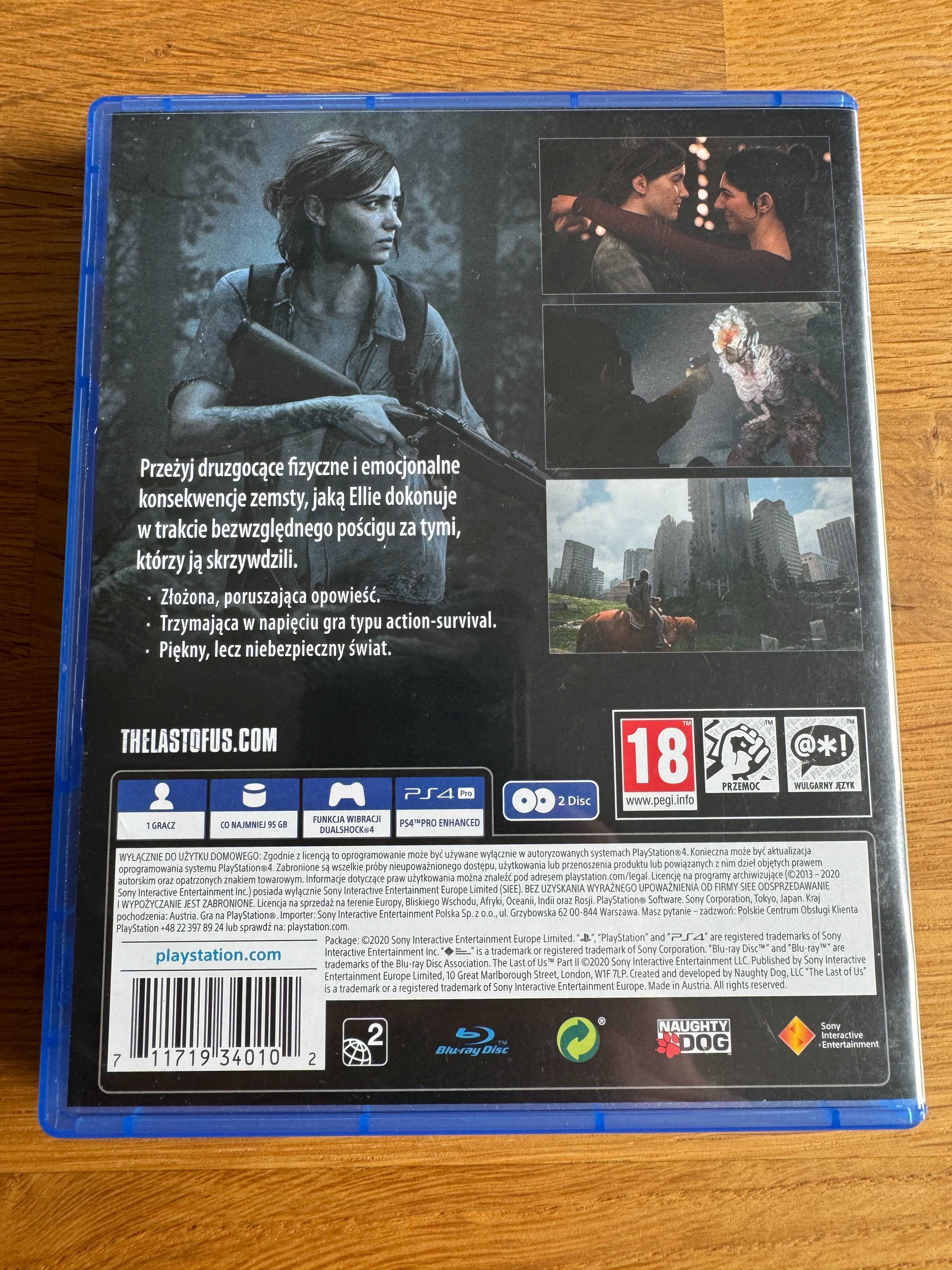 Gra The Last Of Us Part II 2 PS4 Playstation 4 POLSKA wersja PL OKAZJA