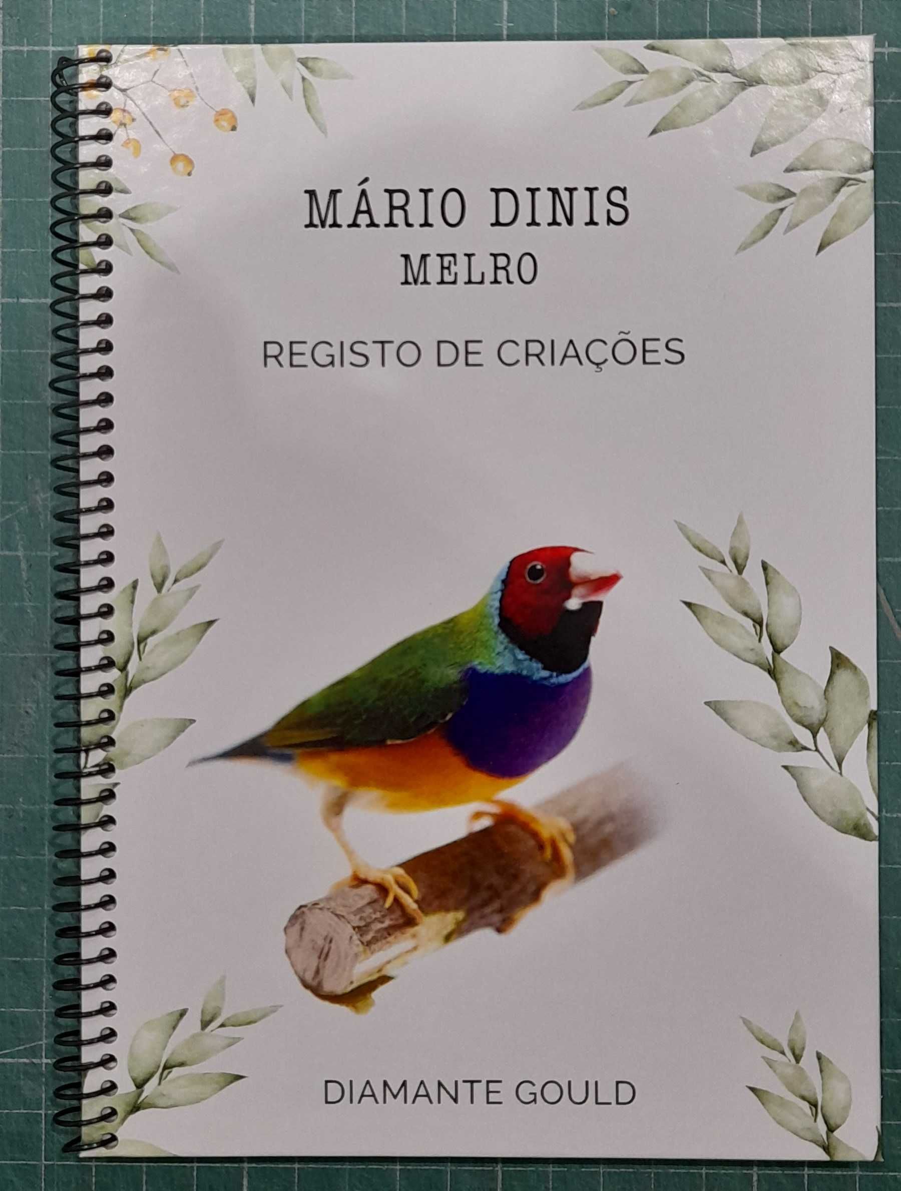 Cadernos Personalizados - Registo de Criações de Aves