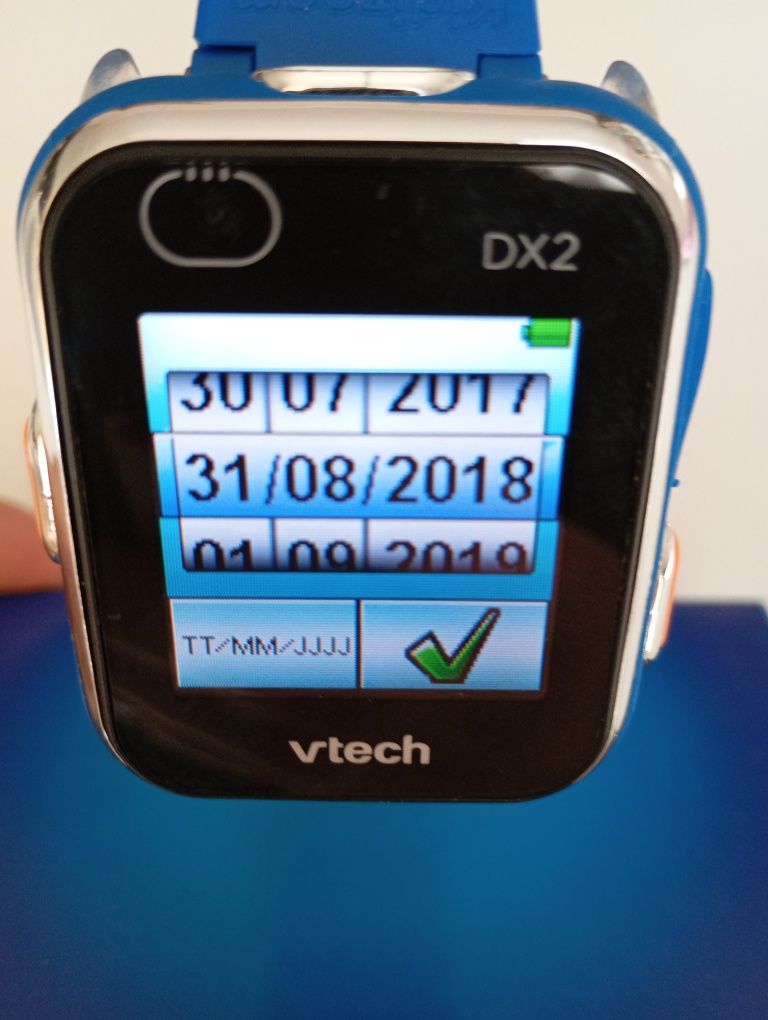 Smartwatch dla dzieci vTech Kidizoom DX2 niebieski j. Niemiecki