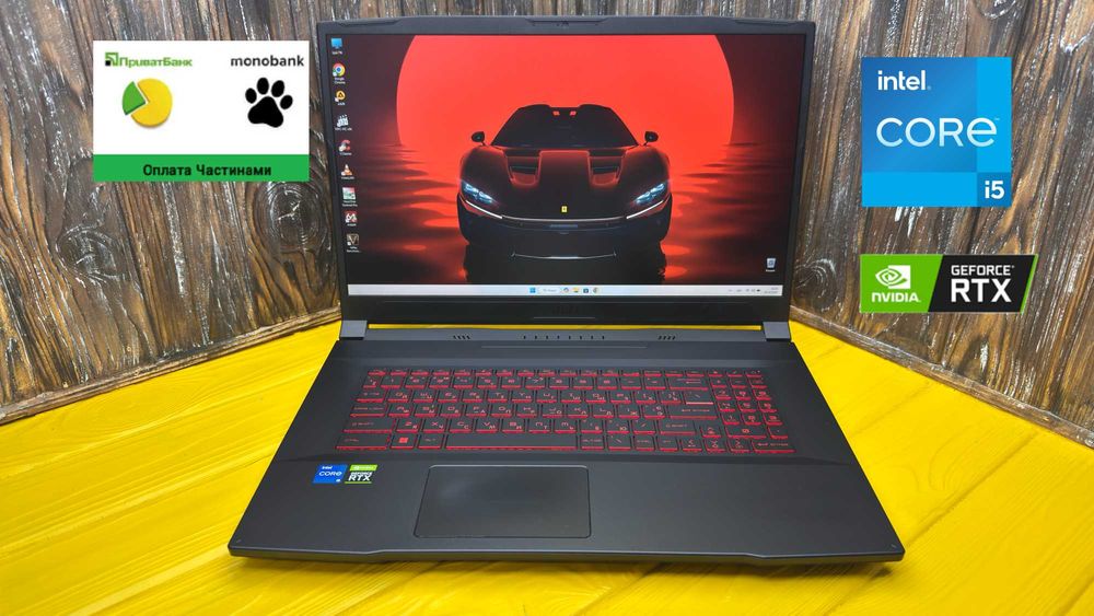 Ігровий Ноутбук Msi Katana GF76 /17.3"/Core i5-11400H/RTX 3050 TI 4 GB