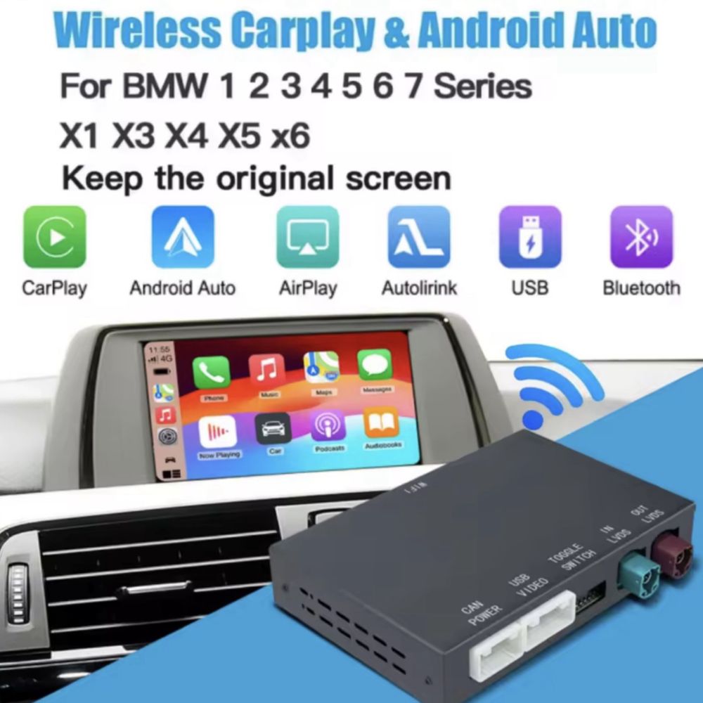 Комплект CarPlay / Android auto для BMW NBT, CIC f30 f15 f10 e70 e60..