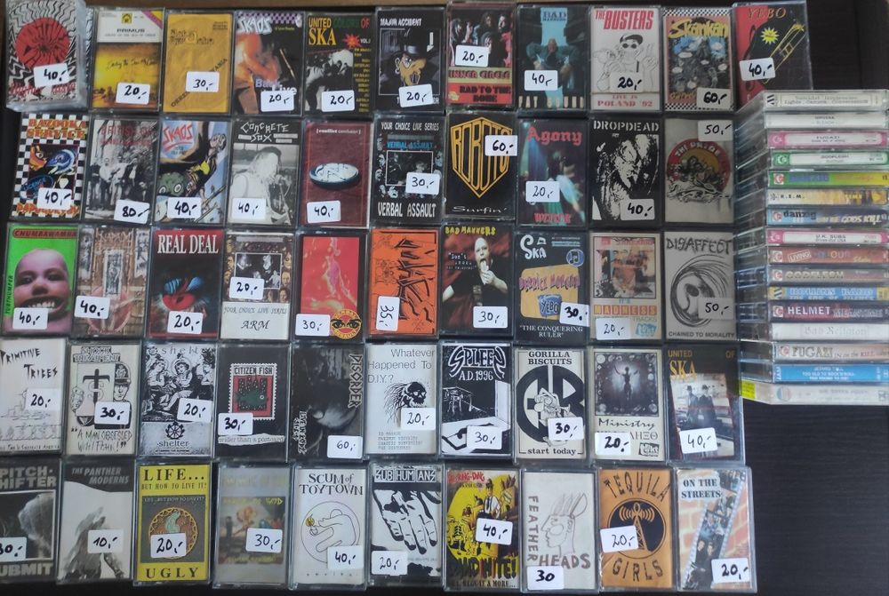 Kasety magnetofonowe hc punk ska oi