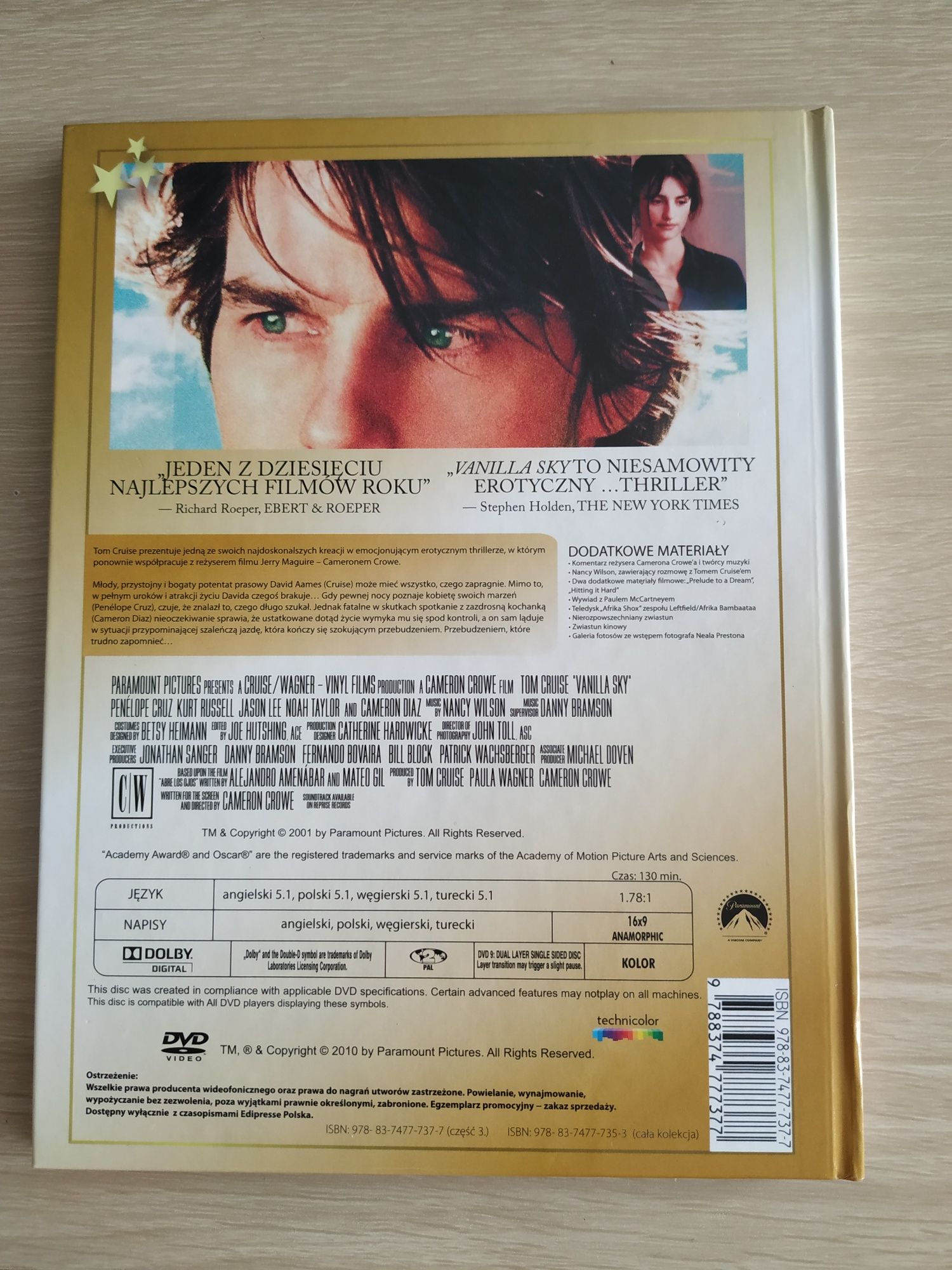 Vanilla Sky , Tom Cruise DVD