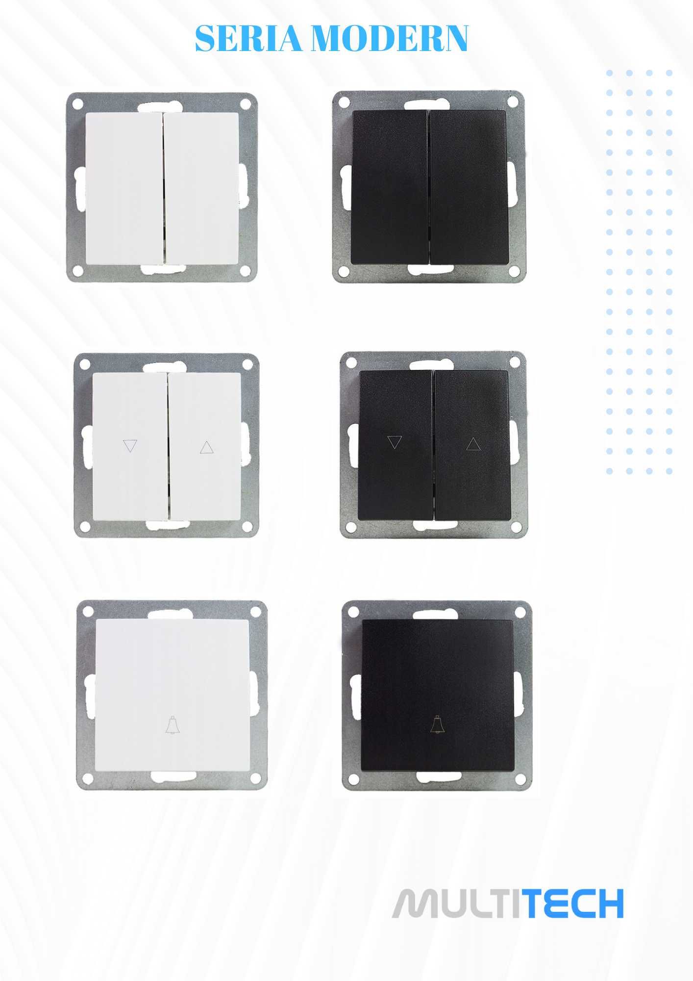 MODERN gniazdko internetowe ścienne LAN 2xRJ45 kat. 5e Moduł CZARNE