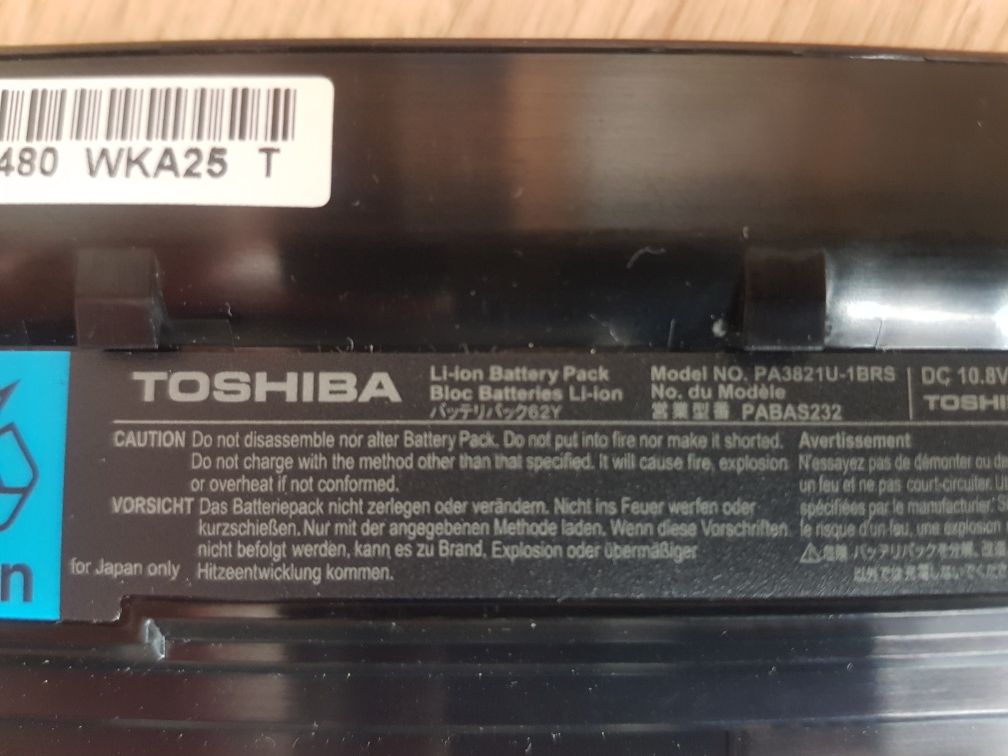 Bateria Toshiba PA3821U-1BRS