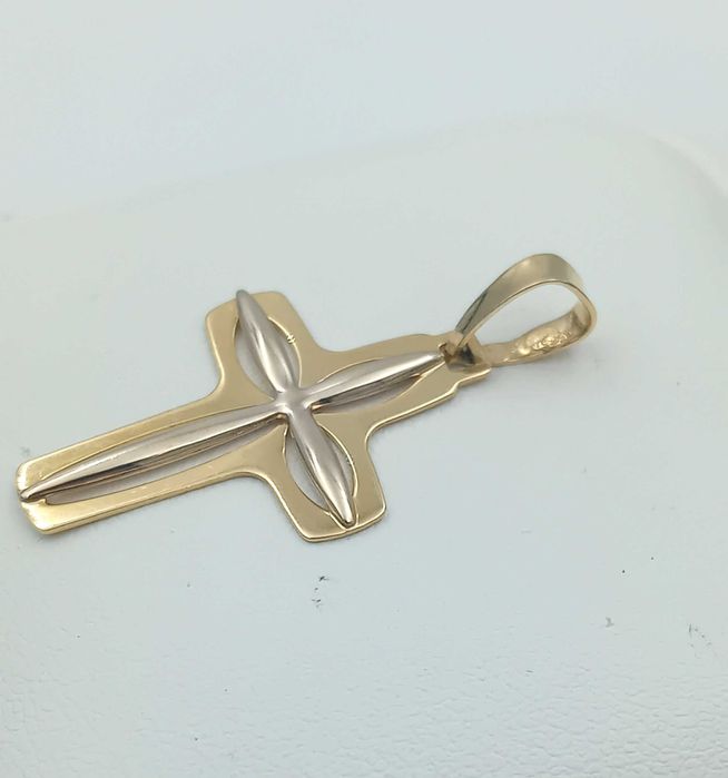 Złota Zawieszka Krzyż Krzyżyk próba 585 NOWA/ Fajne Okazje Radomsko