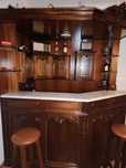 Bar vintage em madeira de cerjeira