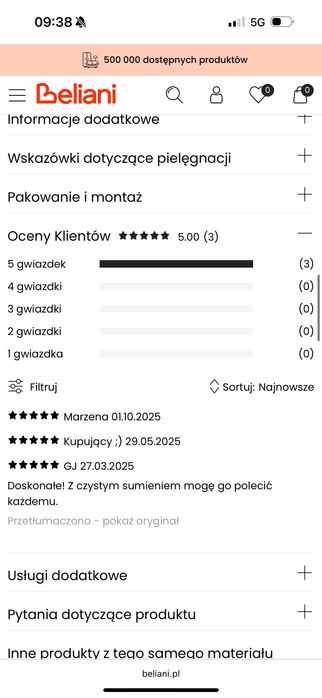 Sofa kanapa 3-osobowa z funkcją relaks rozkładane fotele