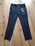 L 52 Jack&Jones spodnie garniturowe męskie w kant granatowe super slim