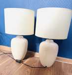 Home&You  Konsimo Zanna ecru krem Lampy 2szt stołowe ceramiczne nocne