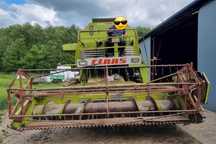 Kombajn zbożowy Claas Senator (bizon john deere  mf)