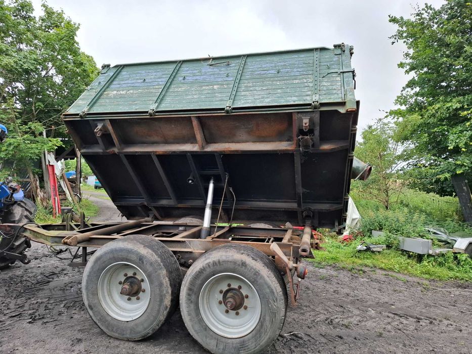 przyczepa wywrotka tandem 3 stronna 2 osie 10ton.