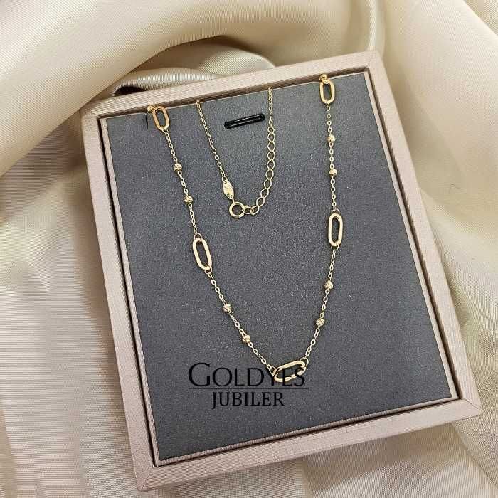 Złoty łańcuszek celebrytka 585 14k R45