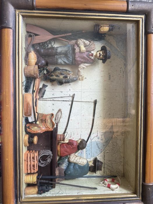Quadro 3d pesca