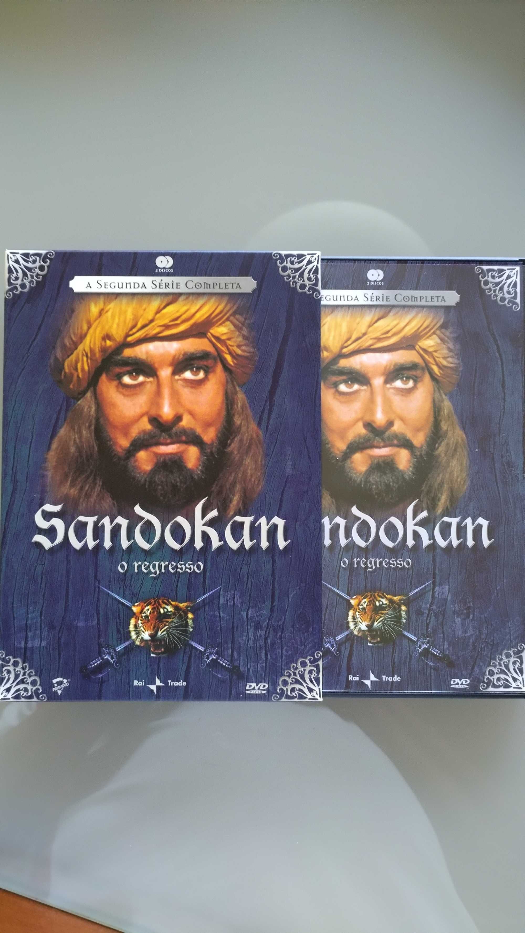 2 DVDs Sandokan Tigre da Malásia - O Regresso - Séries completas