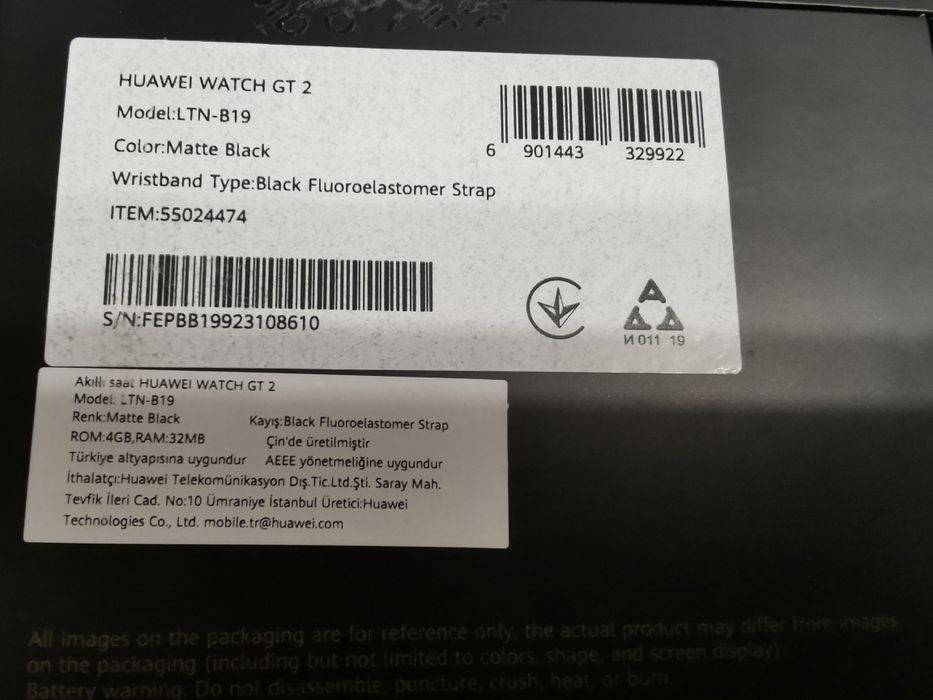 Smartwatch huawei GT2 46mm czarny