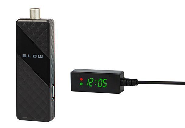 Mini tuner cyfrowy telewizji naziemnej DVB-T2 USB Blow 6000FHD + pilot