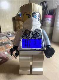 Часы будильник детский Лего робот