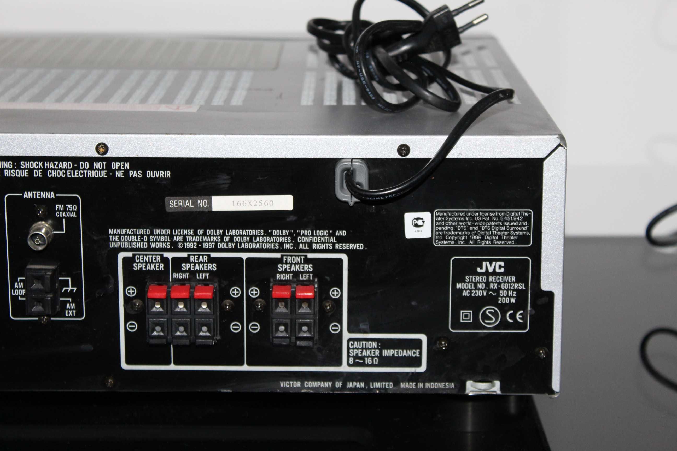 JVC RX-6012R Amplituner wzmacniacz kino domowe optyk Wysyłka