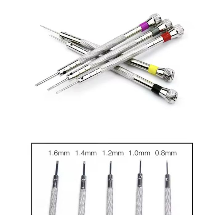 Набор часовых отверток в футдяре 5шт новый качественный