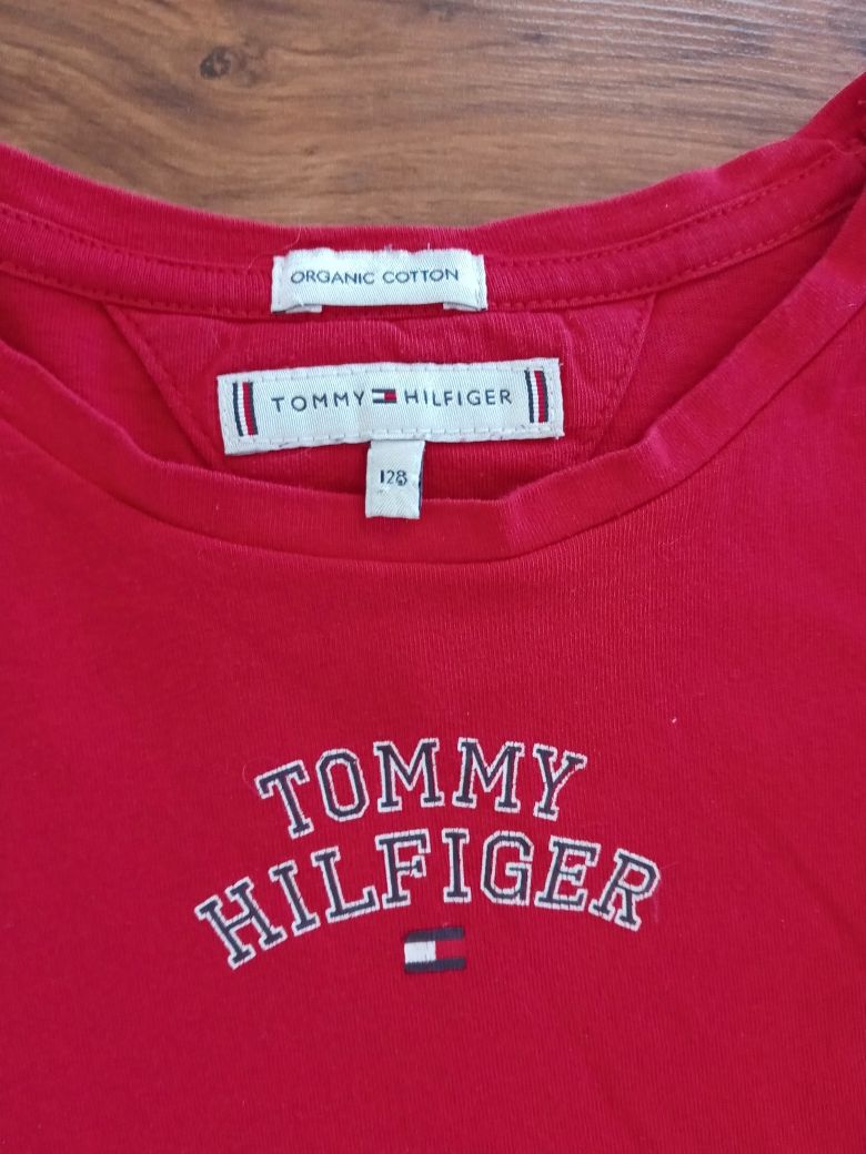 Koszulka bluzka spodnie Tommy Hilfiger rozm 128/134