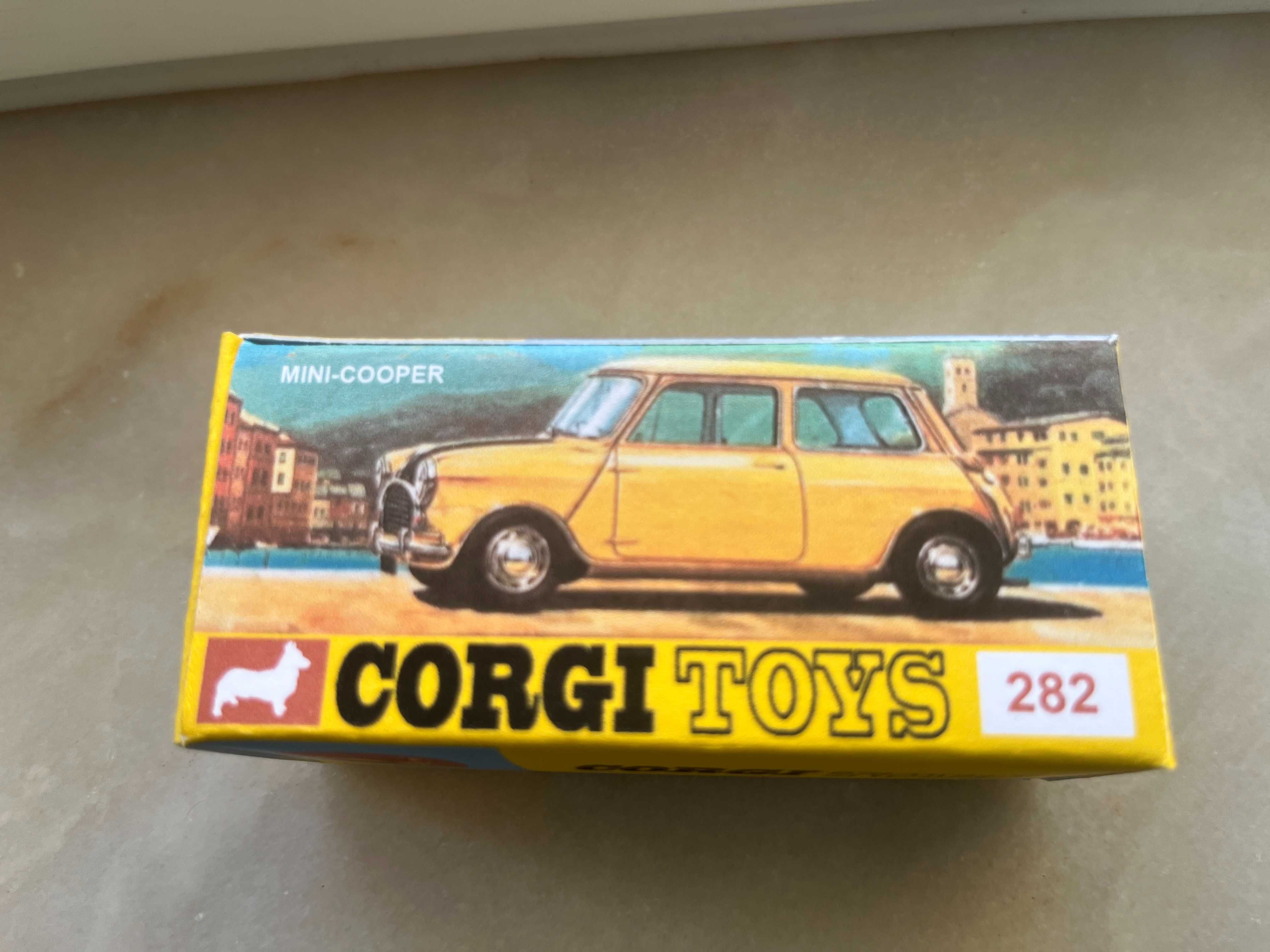 Caixa reprodução (recreation)  Corgi Toys Whizzwheels 282 Mini Cooper