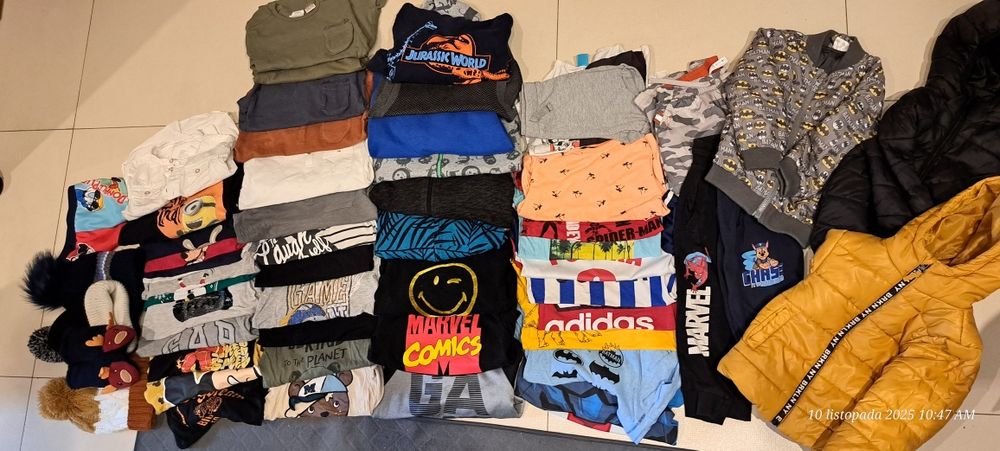 Paka oryginalnych ubranek dla chlopca 98-104