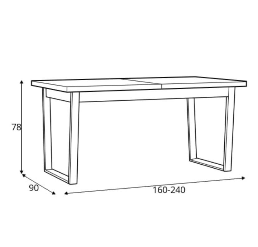 Duży stół rozkładany Brolo Meble Wójcik