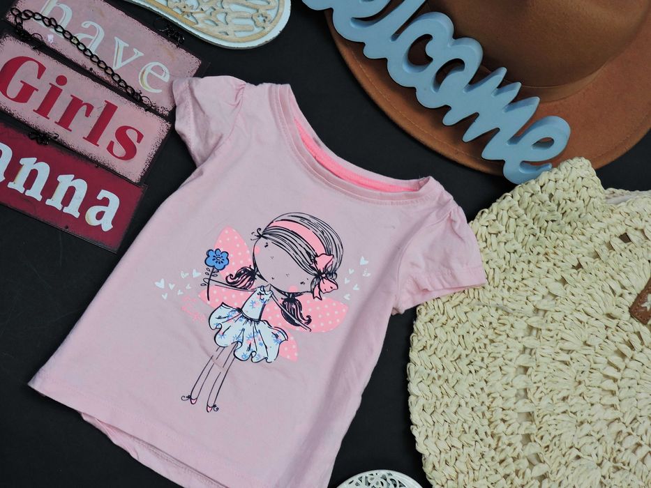 YD - t-shirt neon , wróżka r 74/80