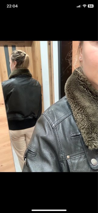 Kurtka skórzana pilotka