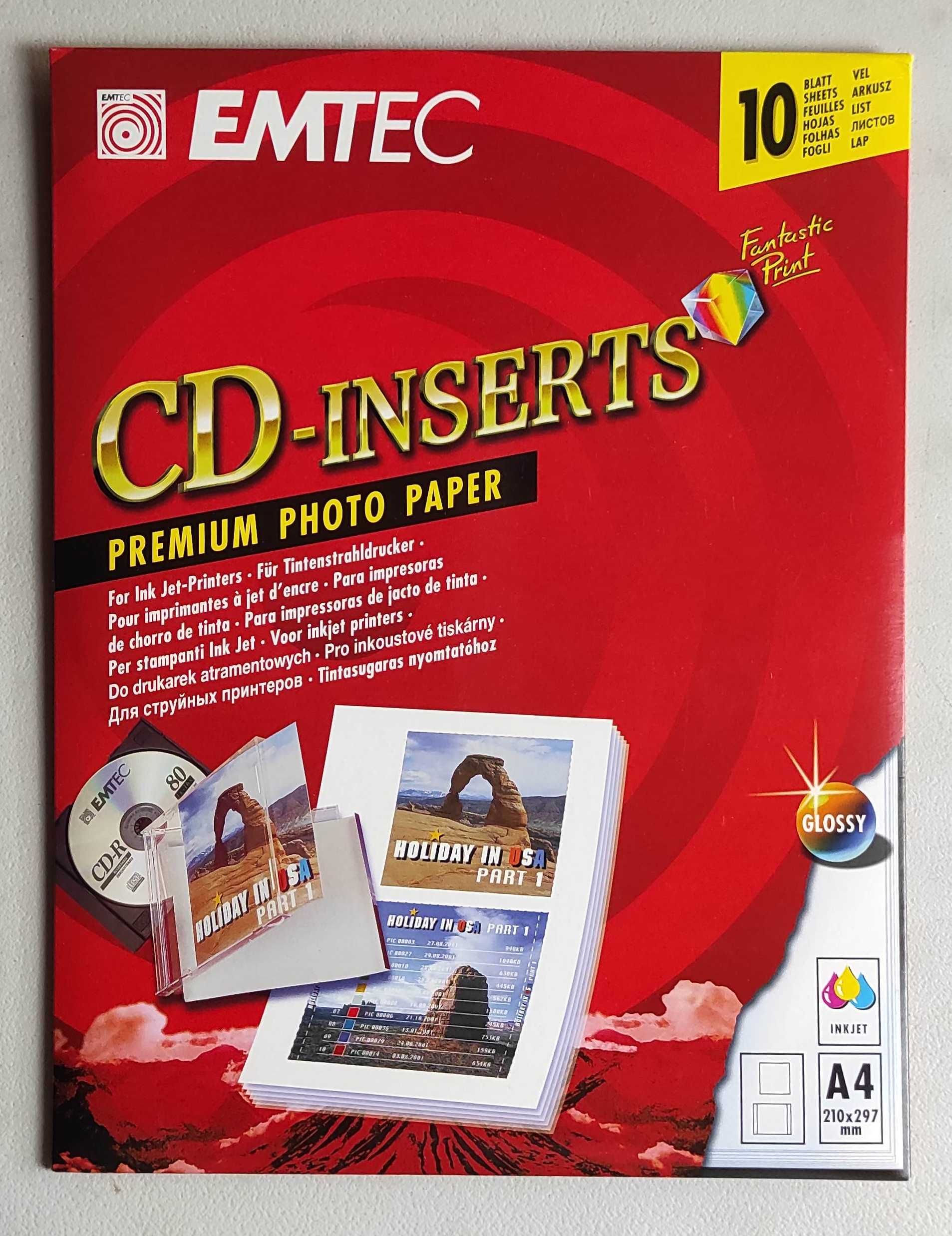 Papel de Fotografia para CD`s - EMTEC - 10 Unidades