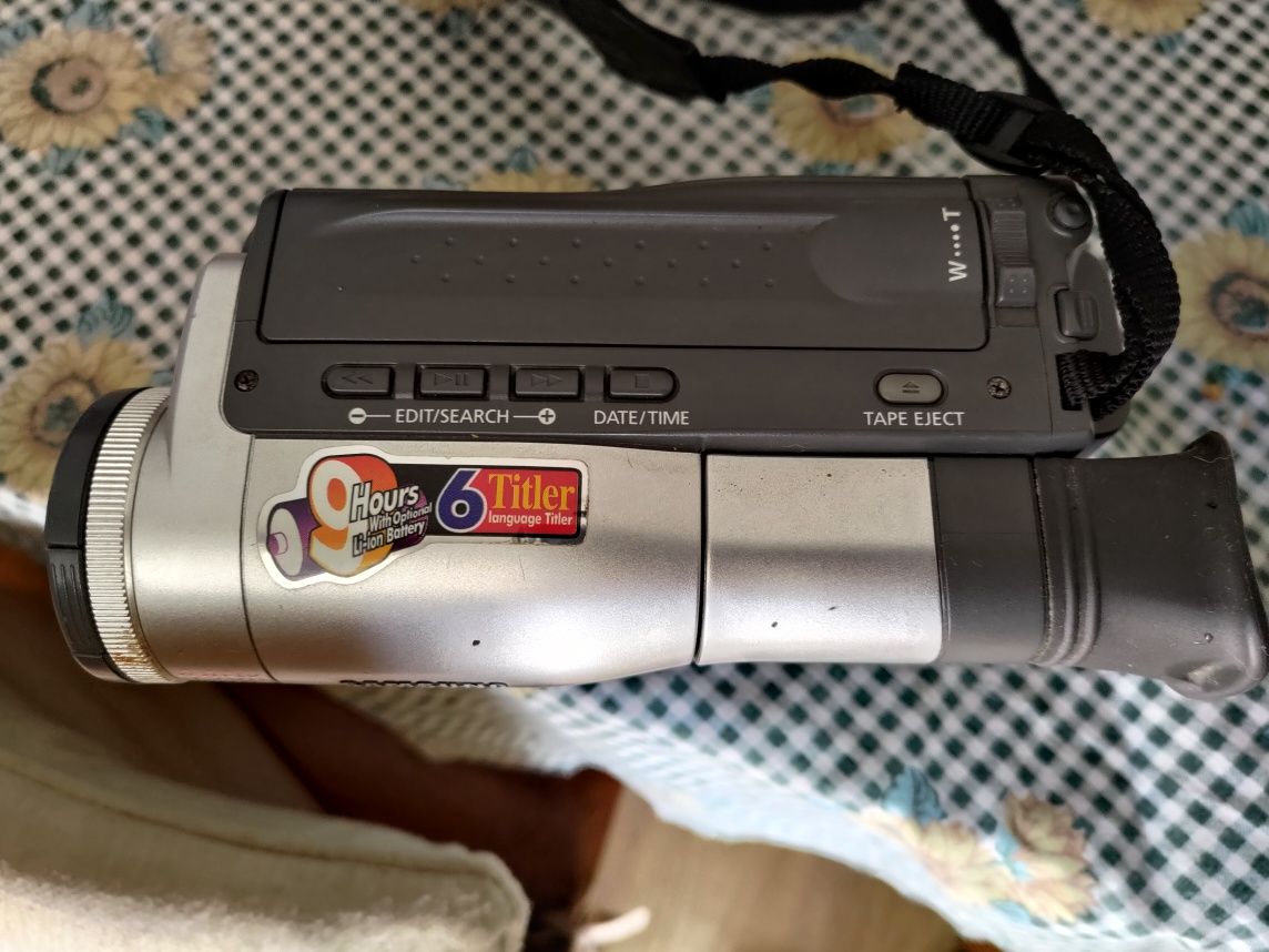 Máquina de filmar Samsung a funcionar