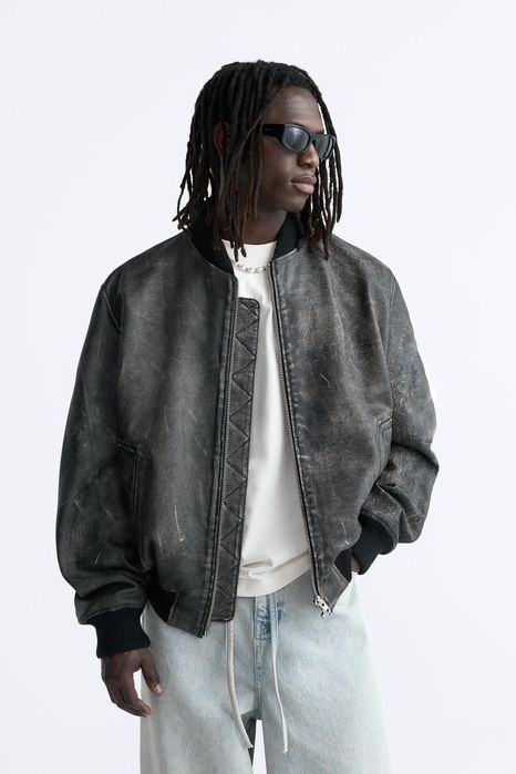 100%КОЖА|Бомбер Zara|ACNE Studios|Balenciaga|Diesel|Bazhane|Prada|MA-1