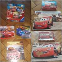 3 x puzzle Cars Auta Disney Zyg-zak Mcqueen Treffl Ravensburger 3+